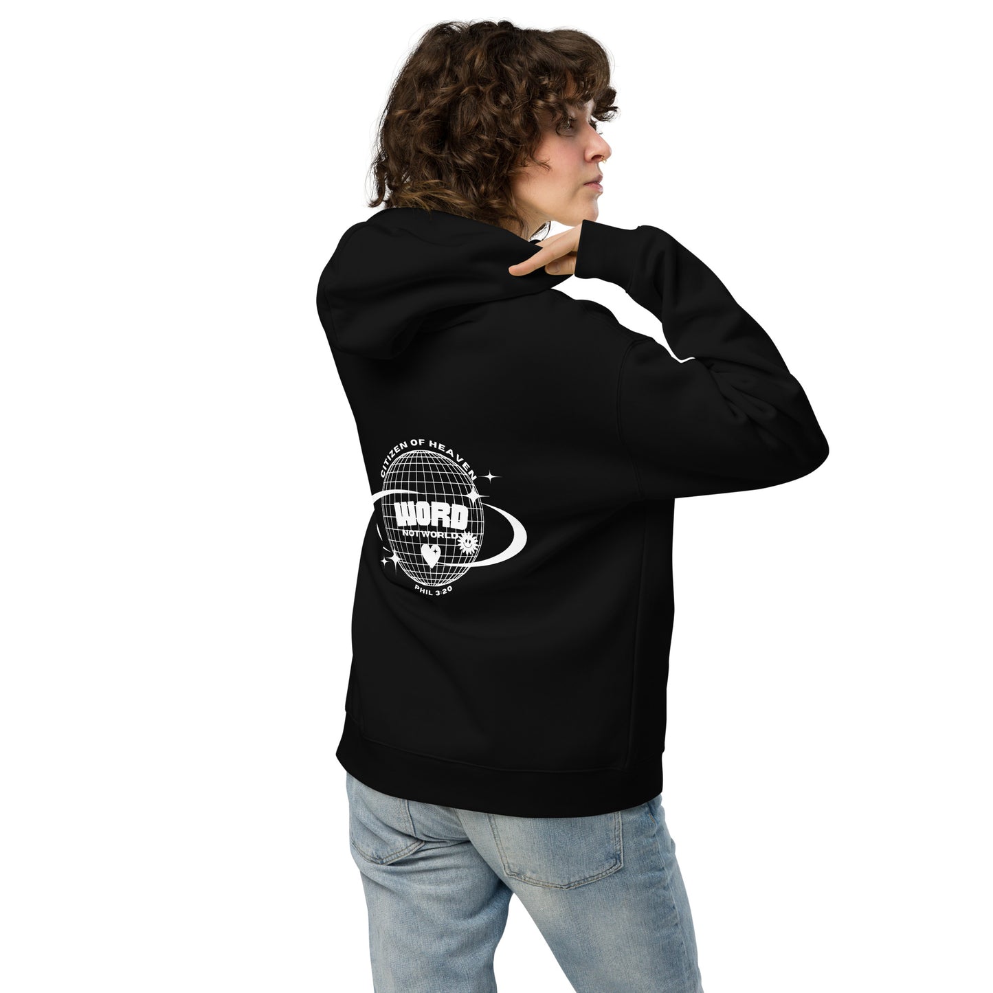 Word Not World Unisex Oversized Hoodie